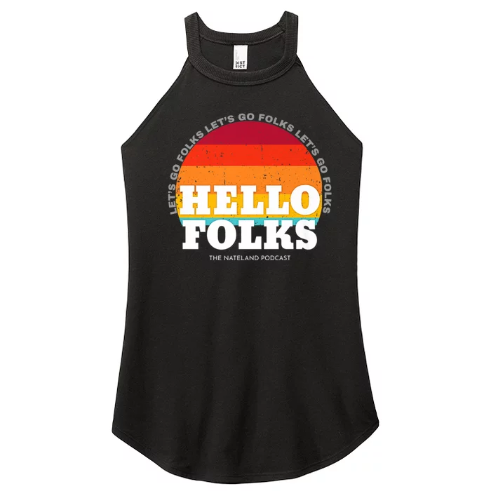 Hello Folks Women’s Perfect Tri Rocker Tank