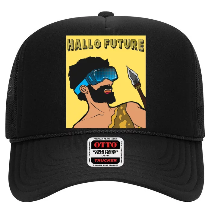 Hallo Future High Crown Mesh Trucker Hat