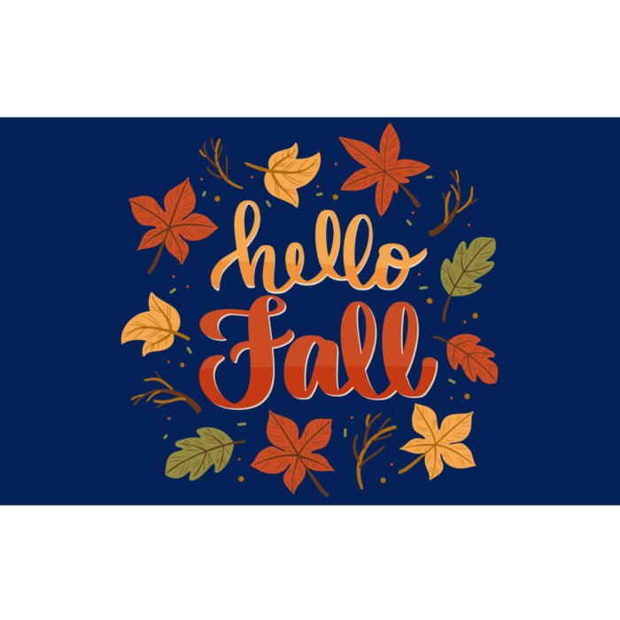 Hello Fall Bumper Sticker