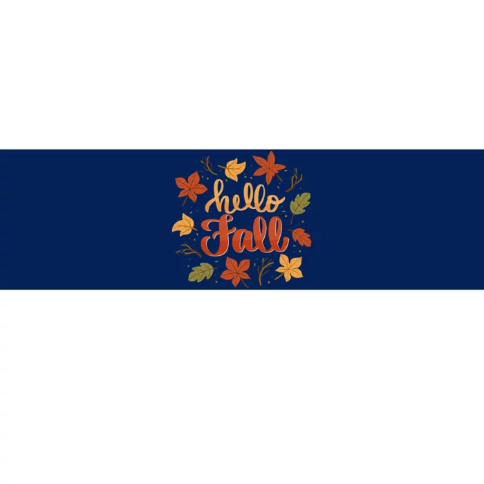 Hello Fall Bumper Sticker