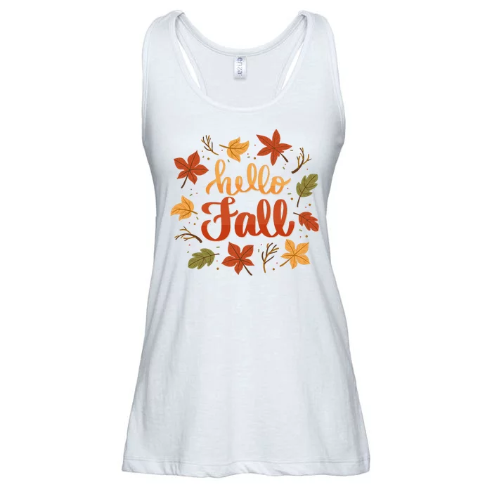 Hello Fall Ladies Essential Flowy Tank