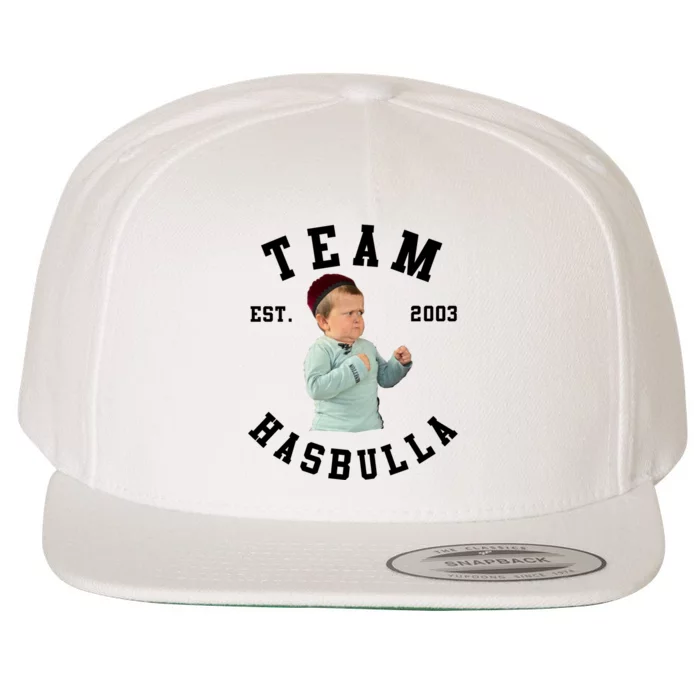 Hasbulla Funny Hasbulla Hasbullah Smile Wool Snapback Cap