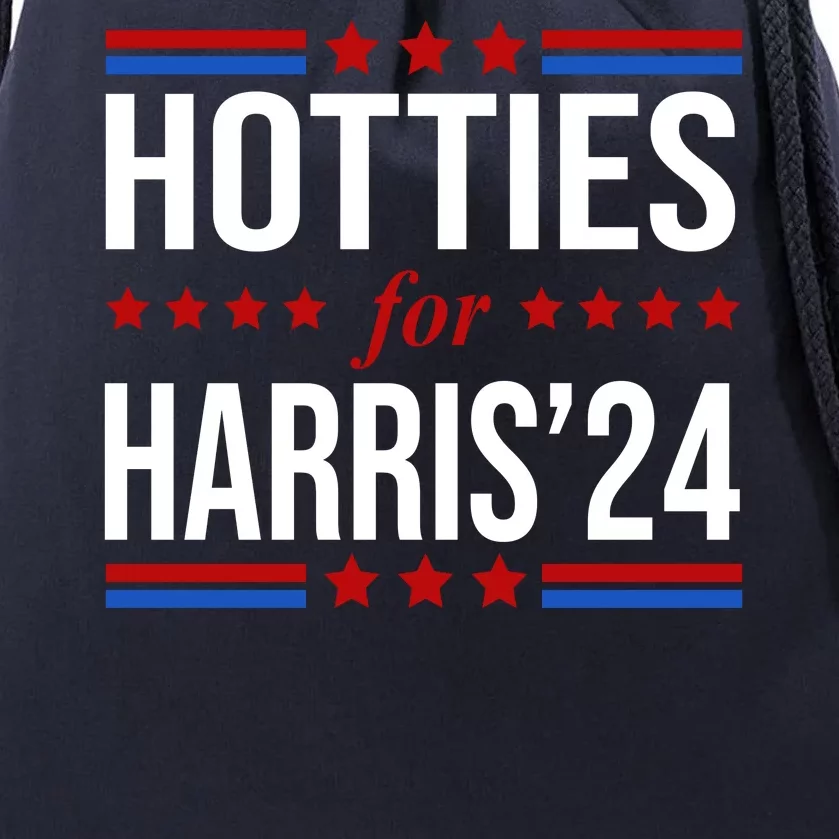 Hotties For Harris 2024 Funny Election Kamala Drawstring Bag