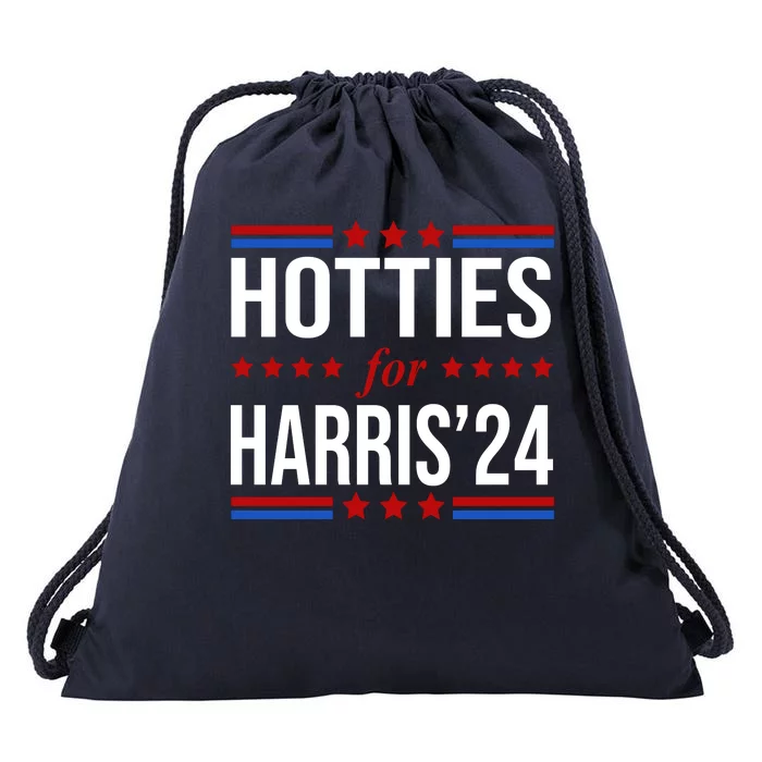 Hotties For Harris 2024 Funny Election Kamala Drawstring Bag