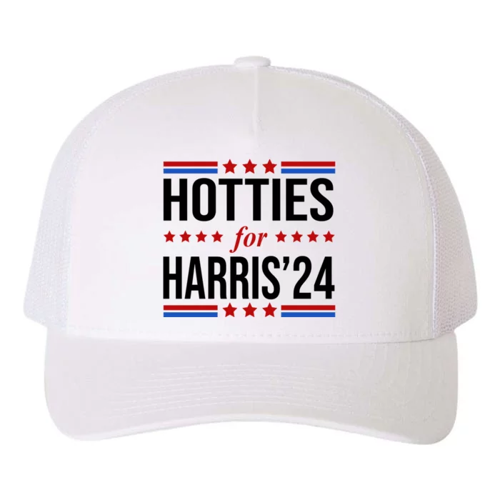 Hotties For Harris 2024 Funny Election Kamala Yupoong Adult 5-Panel Trucker Hat