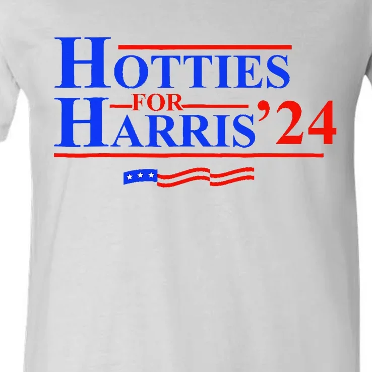 Hotties For Harris V-Neck T-Shirt