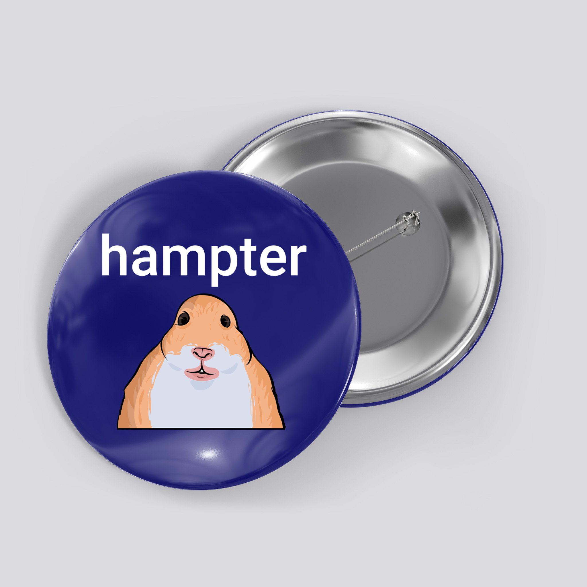 Hampter Funny Hamster Dank Meme Cute Gift Button | TeeShirtPalace