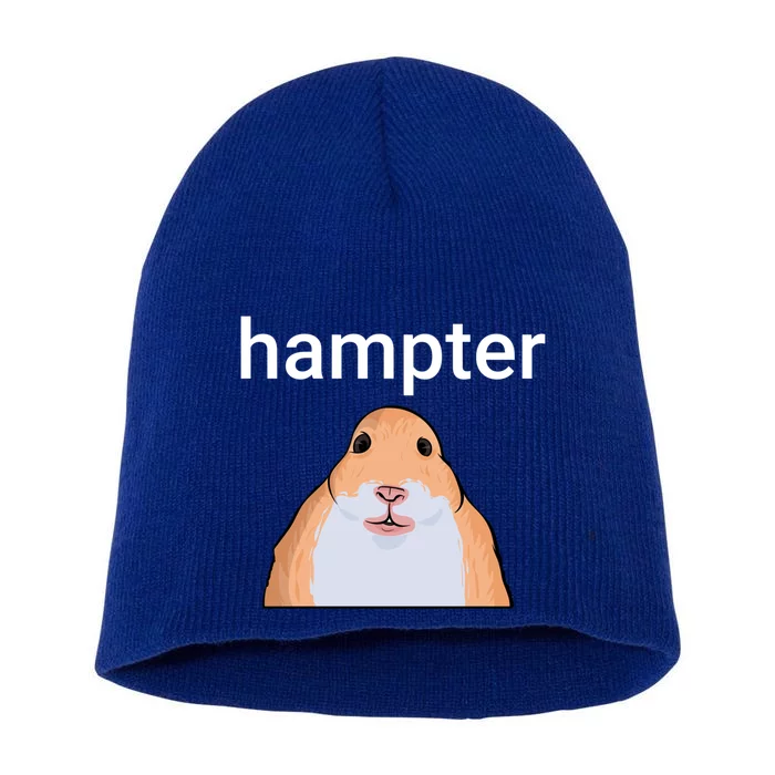 Hampter Funny Hamster Dank Meme Cute Gift Short Acrylic Beanie