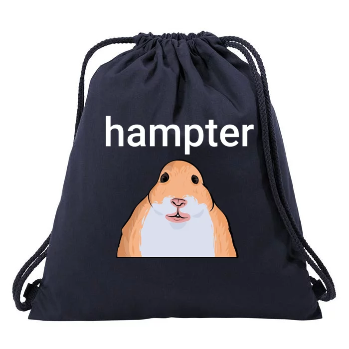 Hampter Funny Hamster Dank Meme Cute Gift Drawstring Bag