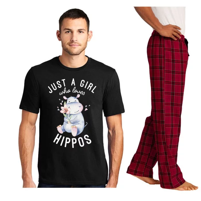 Hippo For Hippo Lover Cute Hippo Pajama Set