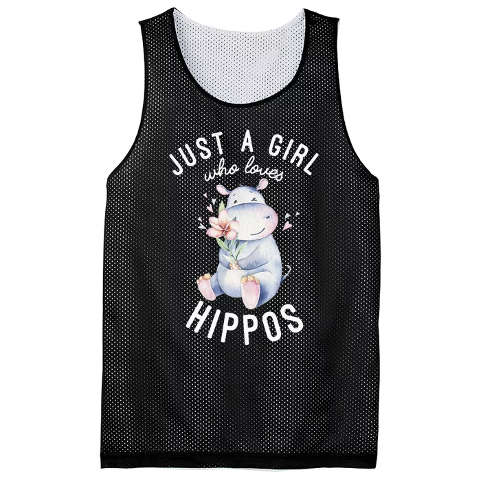 Hippo For Hippo Lover Cute Hippo Mesh Reversible Basketball Jersey Tank