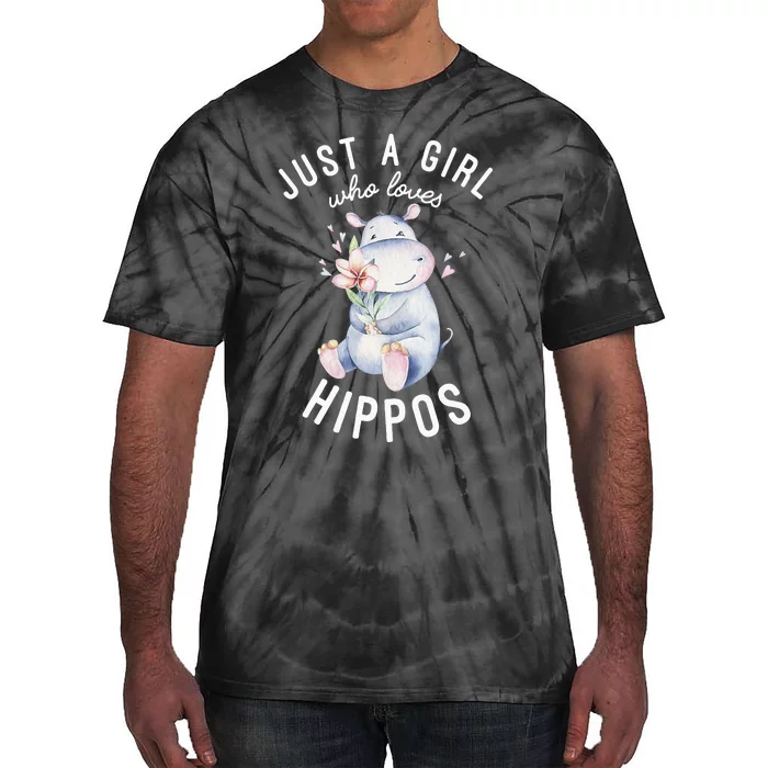 Hippo For Hippo Lover Cute Hippo Tie-Dye T-Shirt