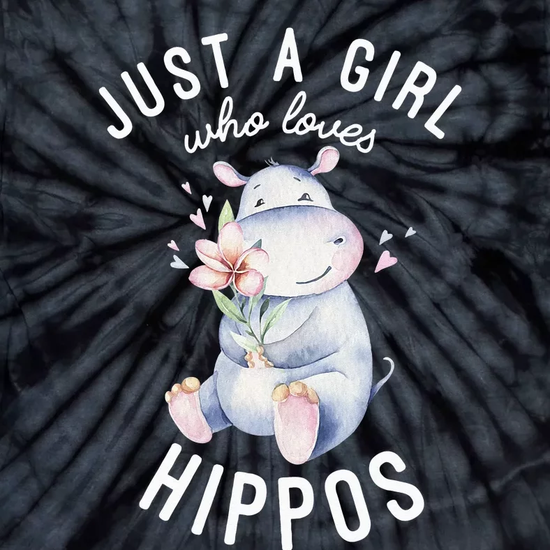 Hippo For Hippo Lover Cute Hippo Tie-Dye T-Shirt