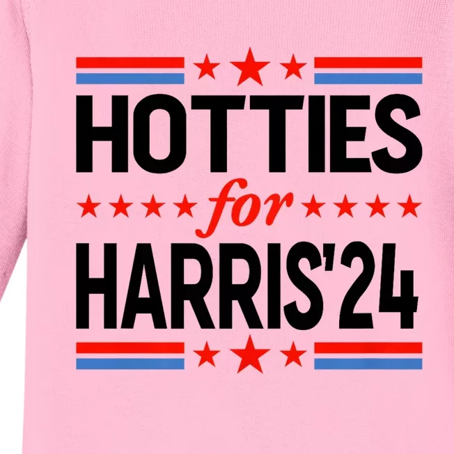 Hotties For Harris Hotties For Kamala Harris 2024 Baby Long Sleeve Bodysuit