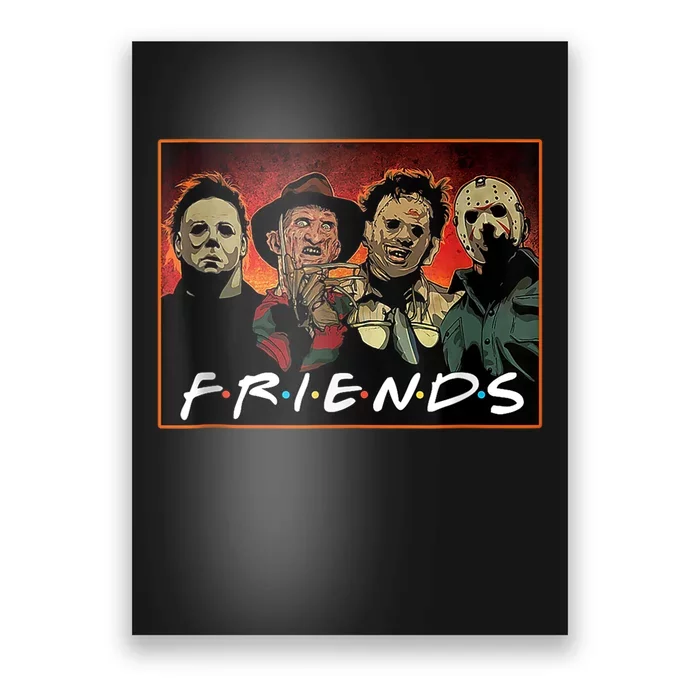 Halloween Friends, Halloween Horror Movies Characters Poster