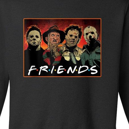 Halloween Friends, Halloween Horror Movies Characters Toddler Sweatshirt