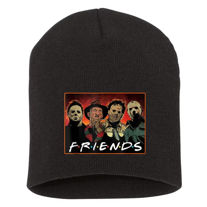 Halloween Friends, Halloween Horror Movies Characters Short Acrylic Beanie