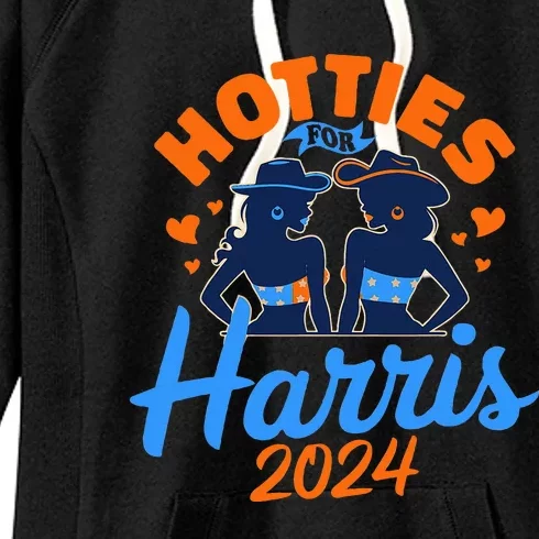 Hotties For Harris 2024 Election Political Statet Women's Fleece Hoodie