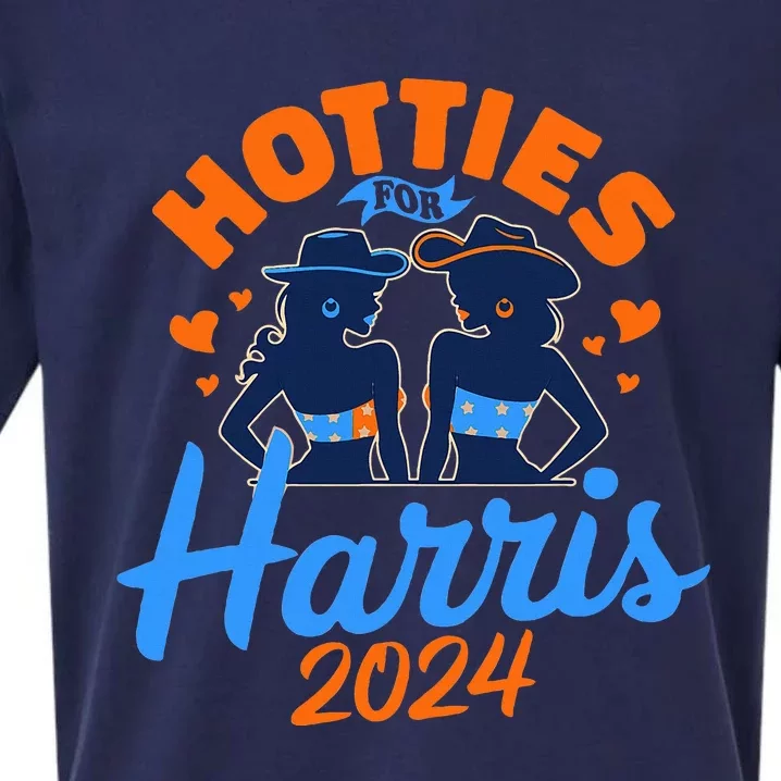 Hotties For Harris 2024 Election Political Statet Sueded Cloud Jersey T-Shirt