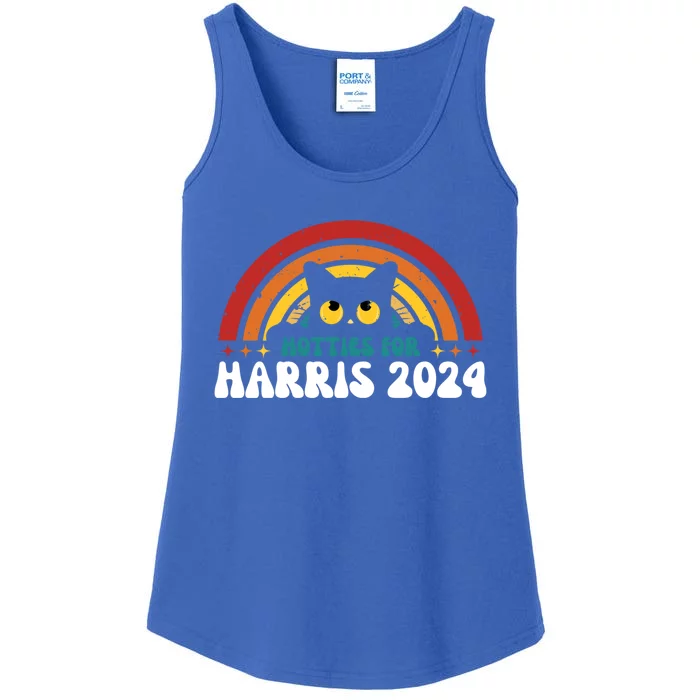 Hotties For Harris 2024 Vintage Cat Ladies Kamala Harris Gift Ladies Essential Tank