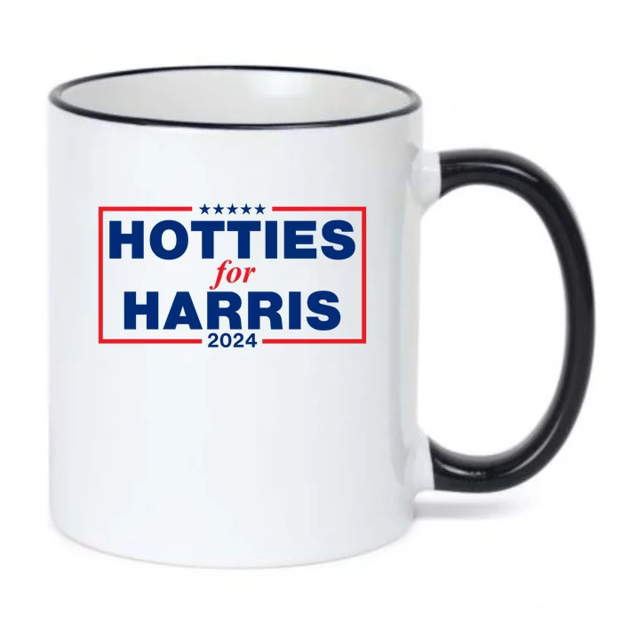 Hotties For Harris Black Color Changing Mug