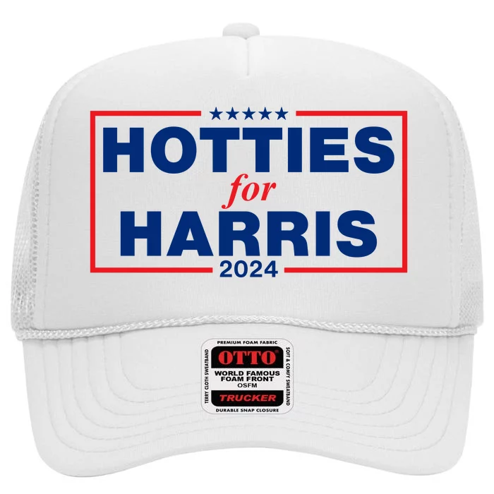 Hotties For Harris High Crown Mesh Trucker Hat