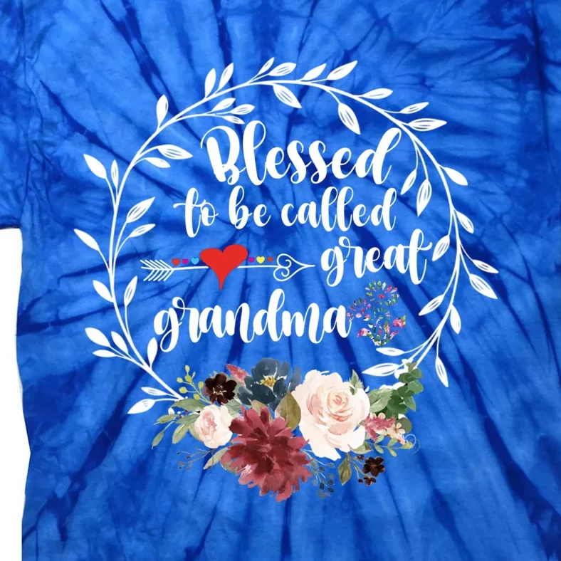 Heart Floral Happiness Gift Tie-Dye T-Shirt