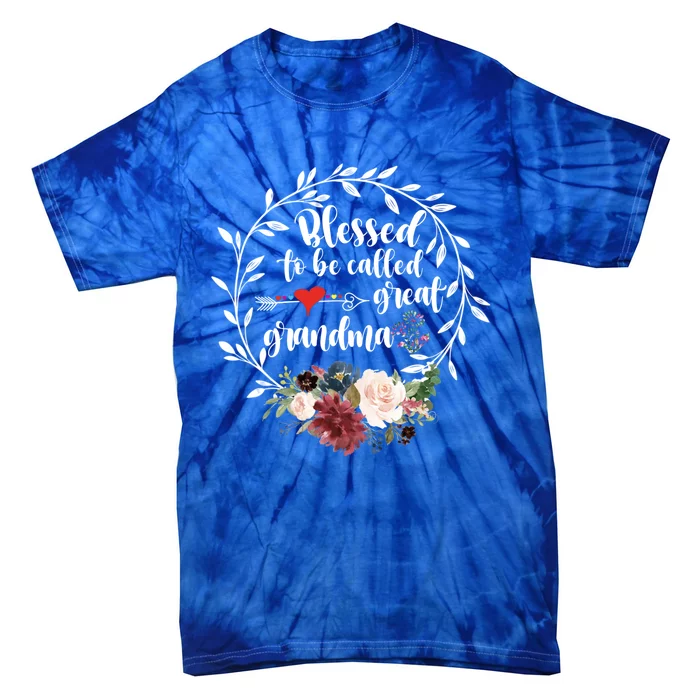 Heart Floral Happiness Gift Tie-Dye T-Shirt