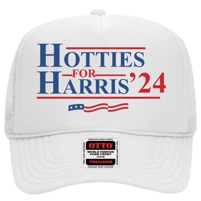 Hotties For Harris High Crown Mesh Trucker Hat