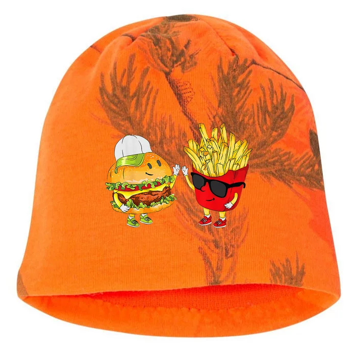 Hamburger Fries High Five Cool Fun Combo Snacks Funny Gift Kati - Camo Knit Beanie