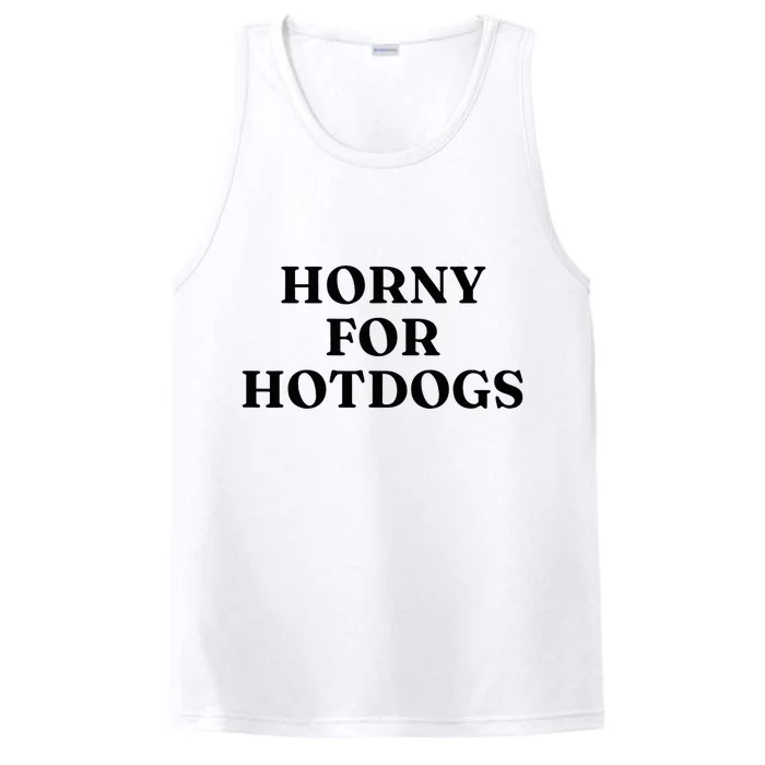 Horny For Hotdogs Performance Tank