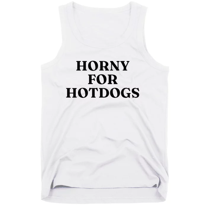 Horny For Hotdogs Tank Top