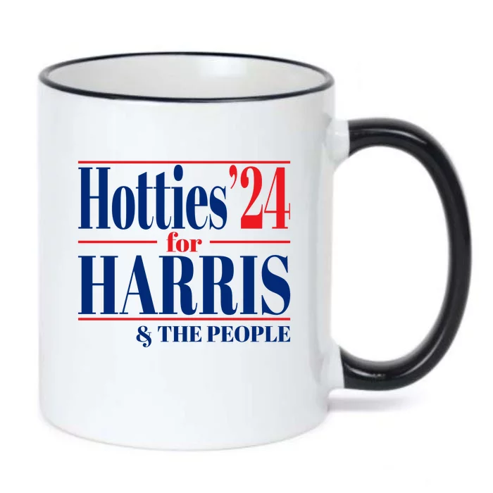 Hotties For Harris Black Color Changing Mug