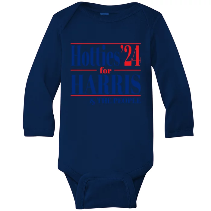 Hotties For Harris Baby Long Sleeve Bodysuit