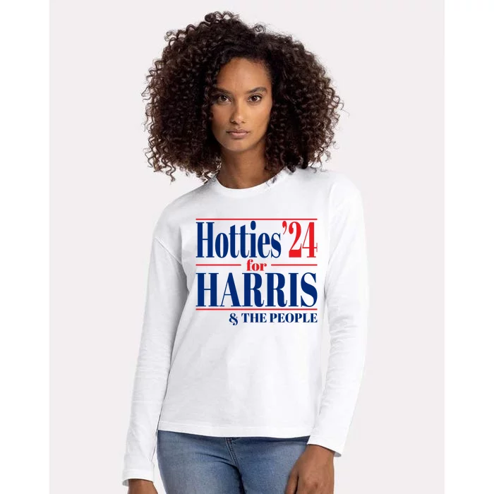 Hotties For Harris Womens Cotton Relaxed Long Sleeve T-Shirt