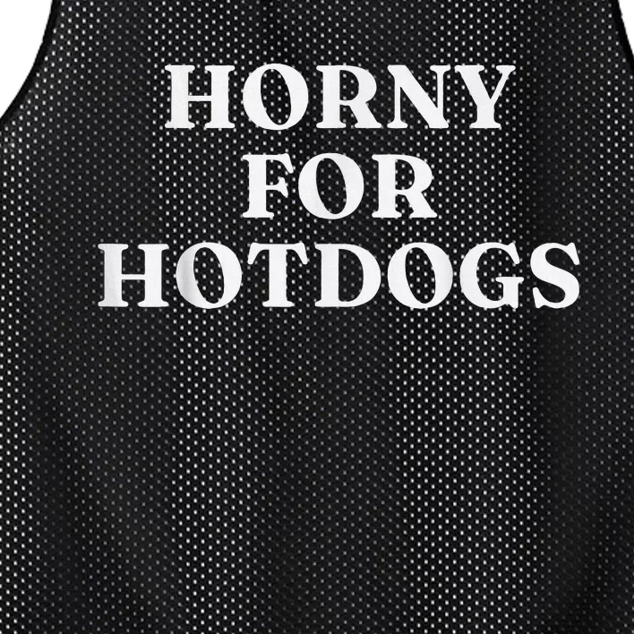 Horny For Hotdogs Mesh Reversible Basketball Jersey Tank