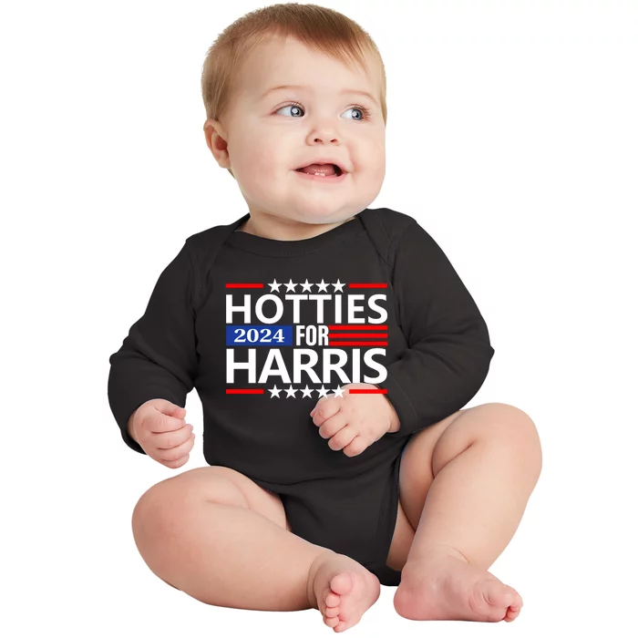 Hotties For Harris Baby Long Sleeve Bodysuit