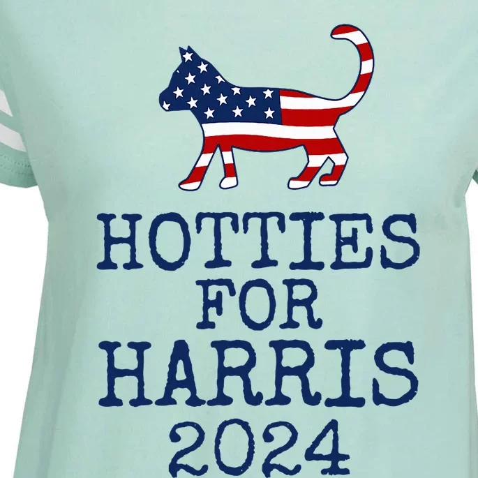 Hotties For Harris 2024 Cat Ladies Kamala Enza Ladies Jersey Football T-Shirt