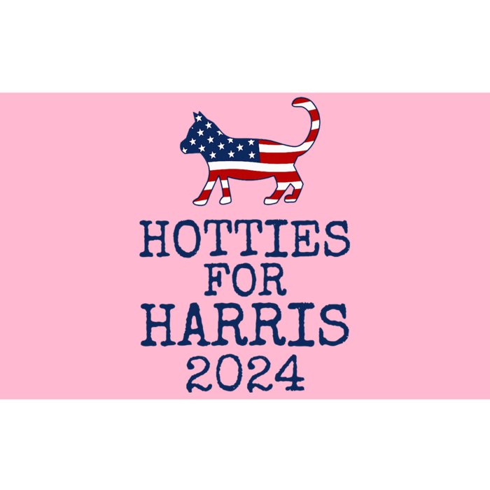 Hotties For Harris 2024 Cat Ladies Kamala Bumper Sticker