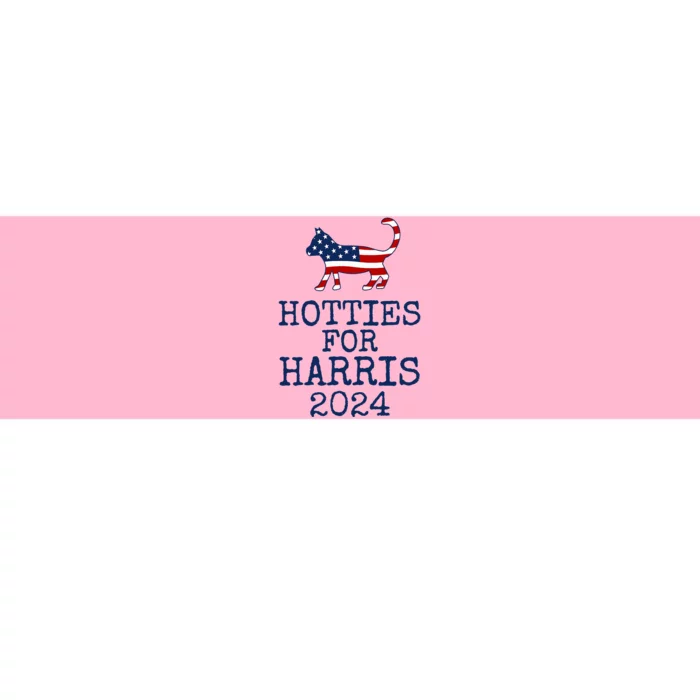 Hotties For Harris 2024 Cat Ladies Kamala Bumper Sticker