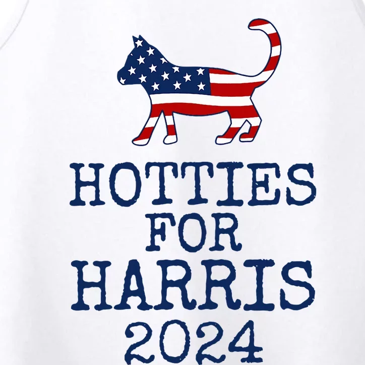 Hotties For Harris 2024 Cat Ladies Kamala Performance Tank