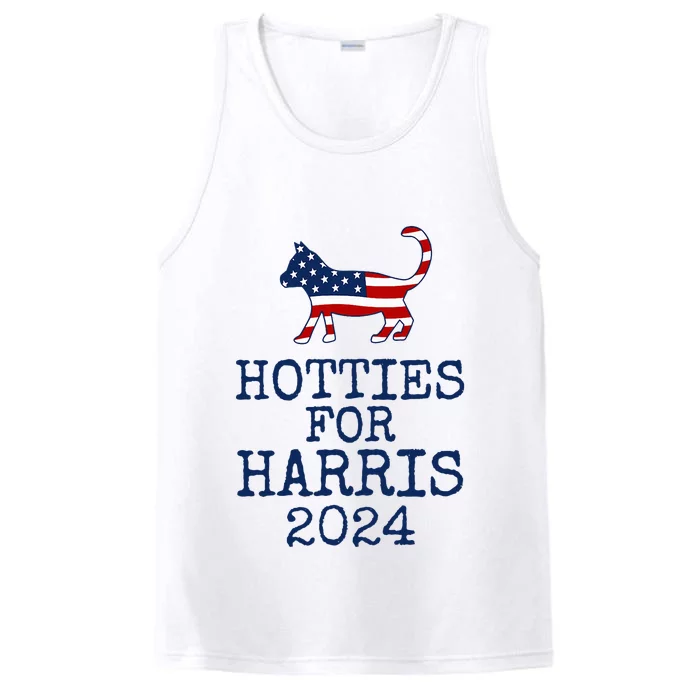 Hotties For Harris 2024 Cat Ladies Kamala Performance Tank