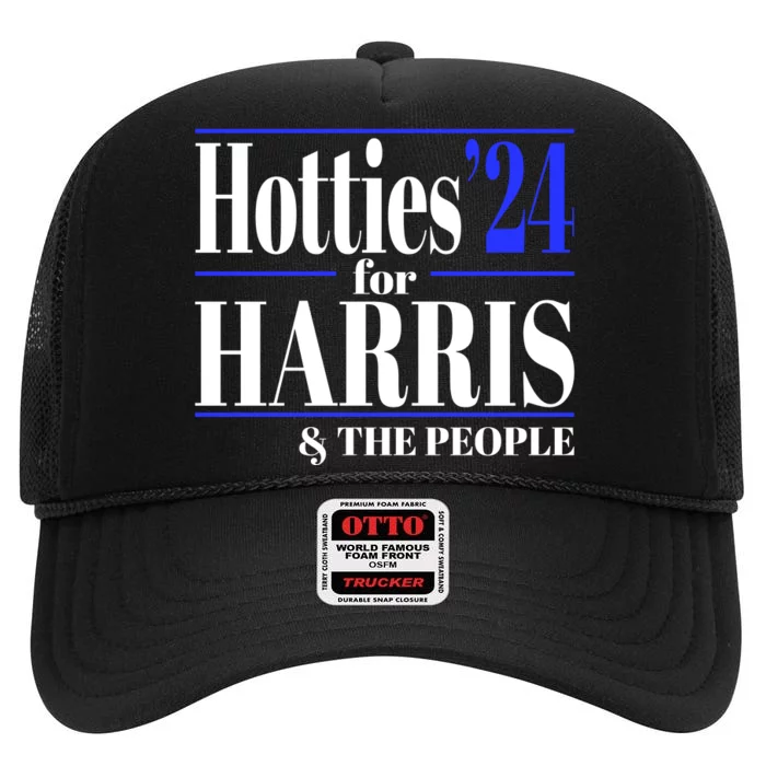 Hotties For Harris High Crown Mesh Trucker Hat