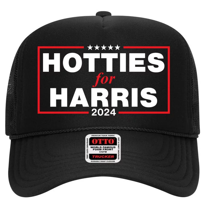 Hotties For Harris High Crown Mesh Trucker Hat