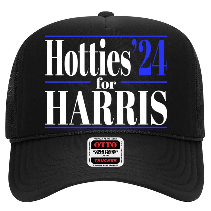 Hotties For Harris High Crown Mesh Trucker Hat