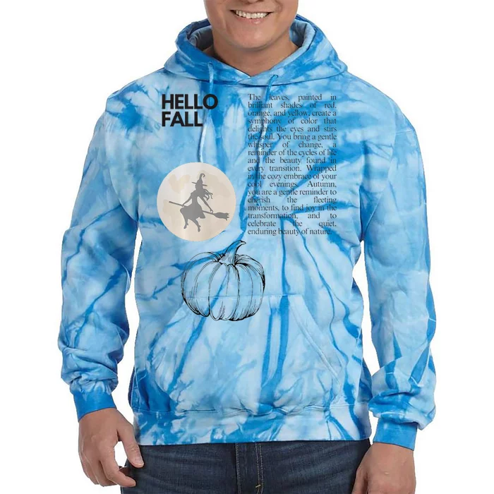 Hello Fall Tie Dye Hoodie