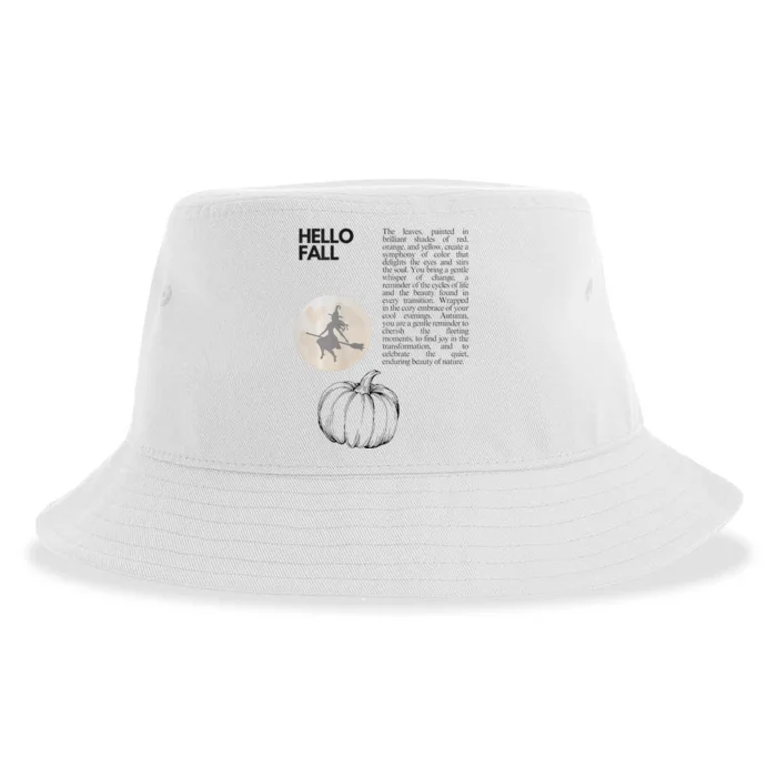 Hello Fall Sustainable Bucket Hat