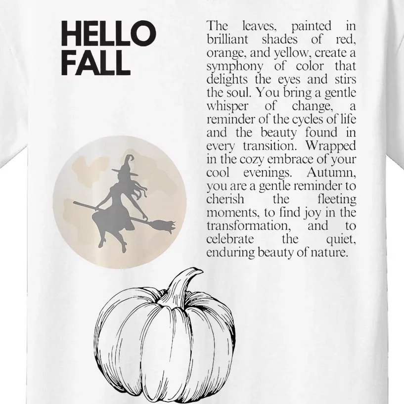 Hello Fall Kids T-Shirt