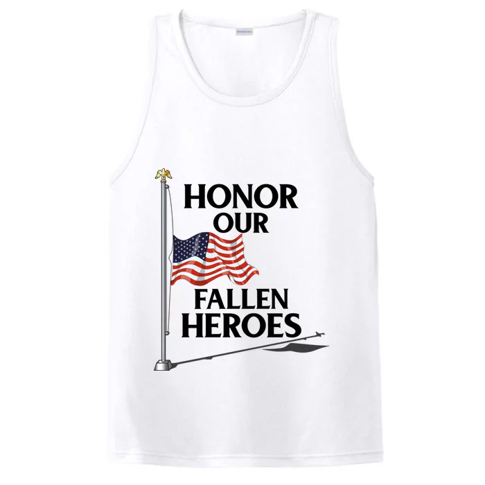 Honor Fallen Heroes / Military Honor Memorial American Flag Gift Performance Tank