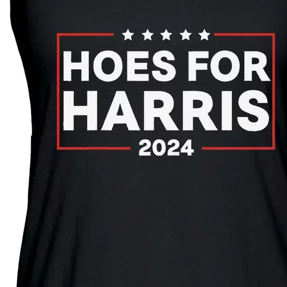 Hoes For Harris 24 Hotties For Harris 2024 Ladies Essential Flowy Tank